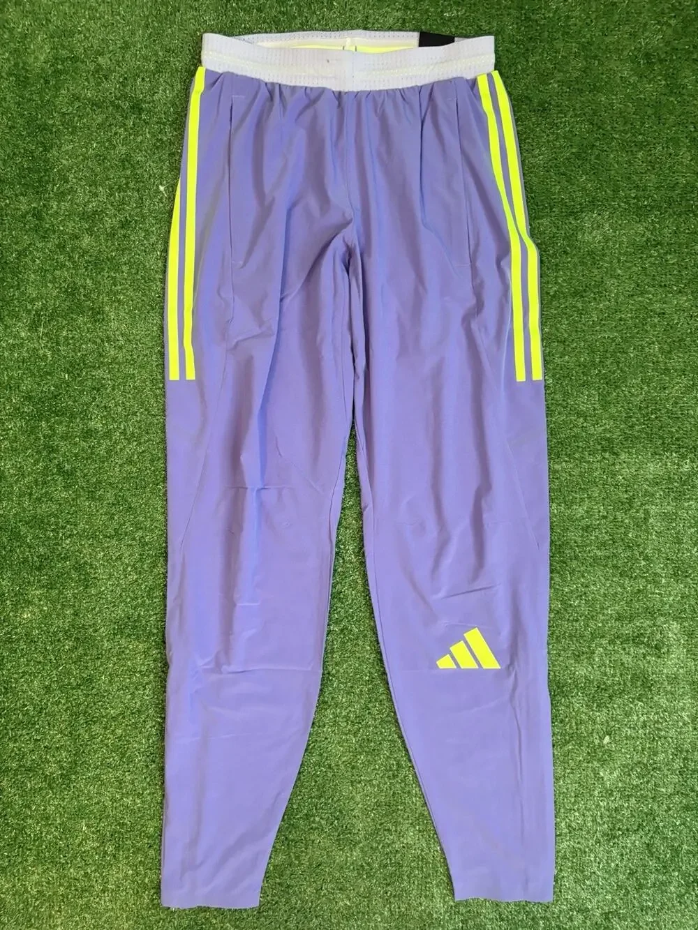 Adidas 2024 Pro Elite Team Track PantsBlue/lucid Lemon (IT2163) Size Small
